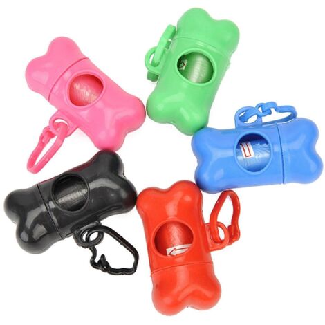 Porte-sacs à déjections canines en tissu pour laisse et accessoires pour animaux de compagnie.