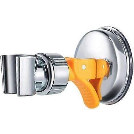 Porte-sacs de douche à ventouses rotatif et réglable à 360°, grand porte-sacs de douche à ventouses (jaune)