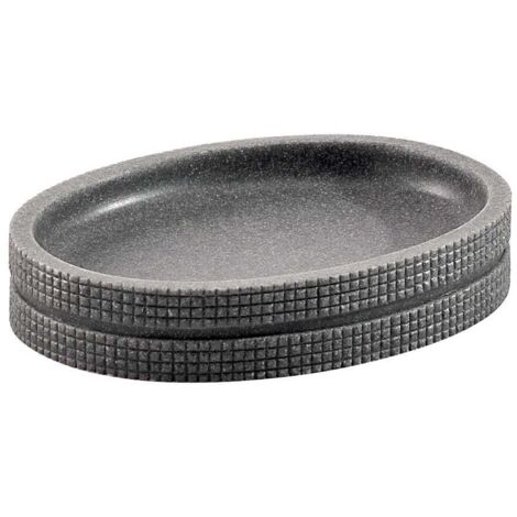 Porte-Savon À Poser Pour Salle De Bains Couleur Gris Marily