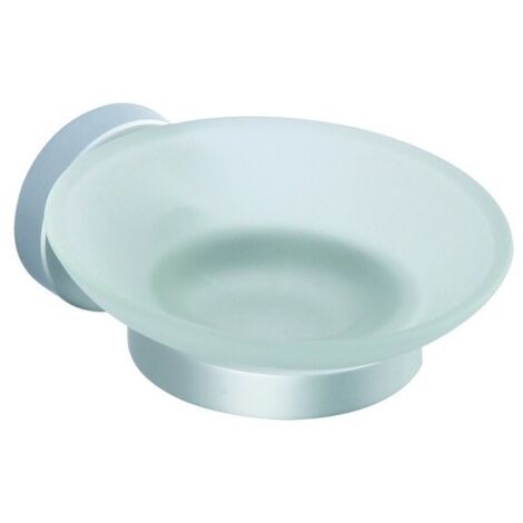 Porte Savon Aluminuim LUGANO Transparent MSV