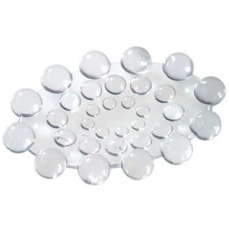 Porte-Savon Antidérapant En Caoutchouc Blanc Spot