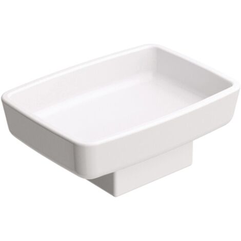 Porte savon céramique Blanc Brillant Dado - CRISTINA ONDYNA DADO2251