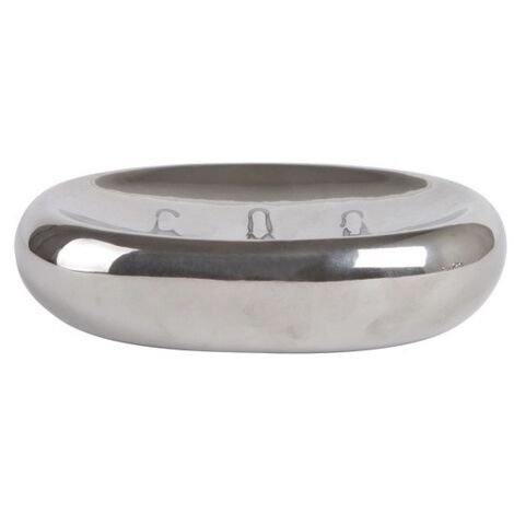 Porte savon céramique DAKHLA Argent MSV
