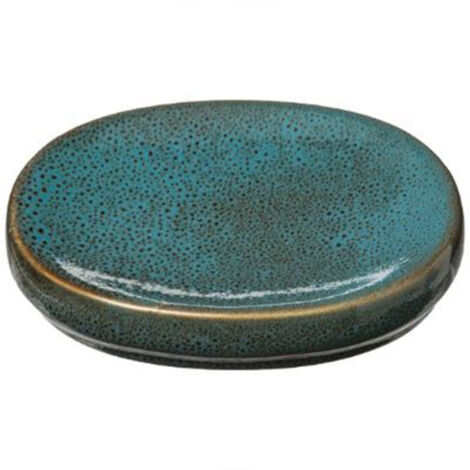 Porte Savon Céramique "Green Harmony" 14cm Vert