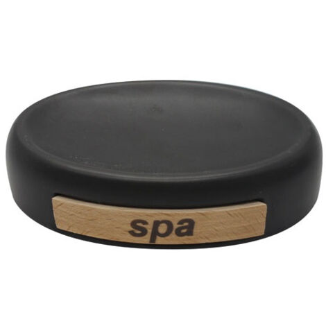 Porte savon céramique Spa noir - MSV