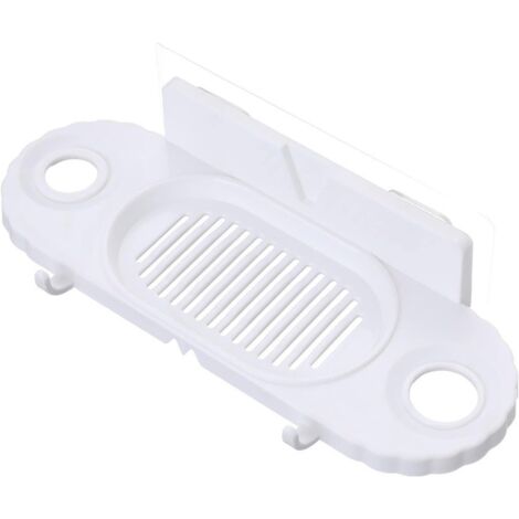 Porte-Savon Crochet boîte à Savon Mural Drain rectangulaire Bain Liquide Support de Stockage adapté pour Salle de Bain Support de Stockage sans Trace Toilette sans poinçon A-Ensoleillé