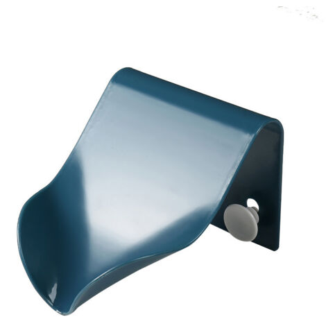 Porte-savon de cuisine salle de bain douche, porte-savon porte-savon mural en plastique auto-videur porte-savon (bleu  1)