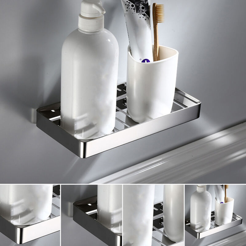 Porte-savon de douche en acier inoxydable 304, porte-savon, éponge, support mural, porte-savon, matériel de salle de bain, pendentif (argent)