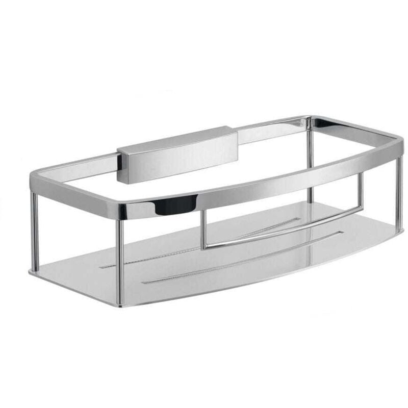 Kiamami Valentina - Porte-Savon De Douche Rectangulaire En Fil D'acier Chromé