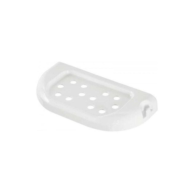 Porte-savon de salle de bain en plastique blanc - Mod.Gioia