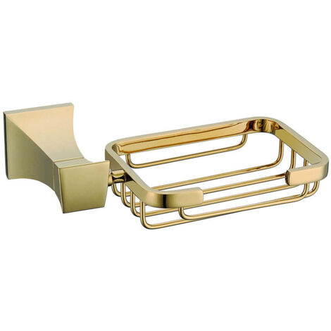 porte savon design or doré