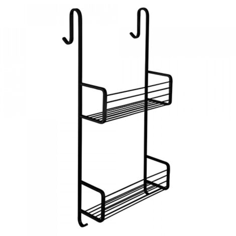 PORTE SAVON DOUBLE A PANIER A ACCROCHER EN LAITON GRAND HOTEL BLACK - CRISTINA ONDYNA GH15913