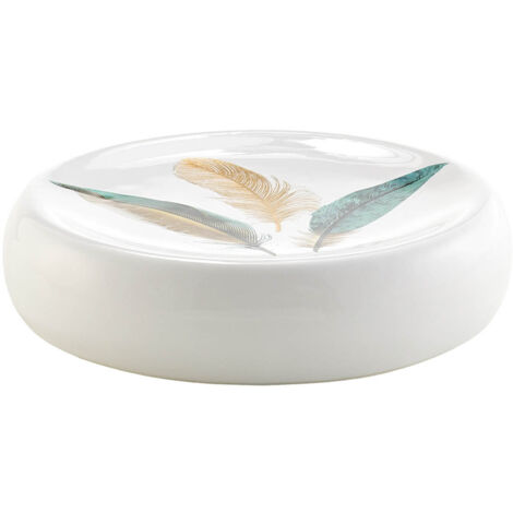 Porte savon en ceramique 11 x 2.4 cm Plumiss