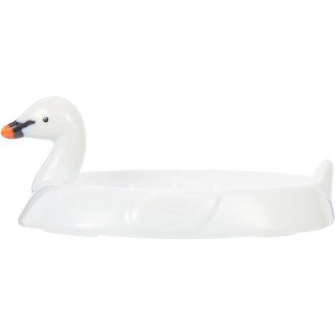 Porte-savon en céramique avec savon de salle de bain élégant en forme d'oiseau