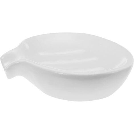 Porte-savon en céramique blanc pour salle de bain