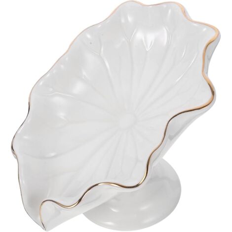 Porte-savon en céramique blanche, résistant à l'usure et autonettoyant.