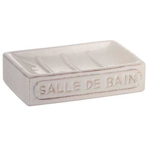 Porte-savon en céramique blanche Vivienne Gedy