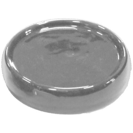 Porte Savon en Céramique "Bullea" 10cm Gris Clair