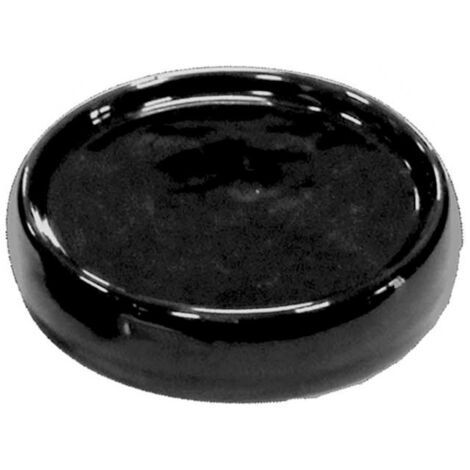 Porte Savon en Céramique "Bullea" 10cm Noir