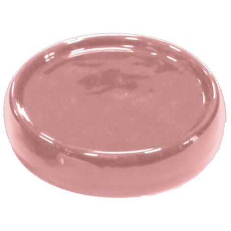 Porte Savon en Céramique "Bullea" 10cm Rose Poudré