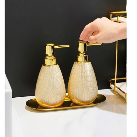 Porte-savon en céramique, flacon vide élégant, idéal pour les hôtels.-AquaForge