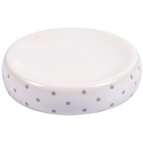 Porte Savon en Céramique "Home Grey" Blanc