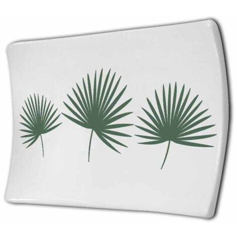 Porte Savon en Céramique "Jungly" 14cm Blanc