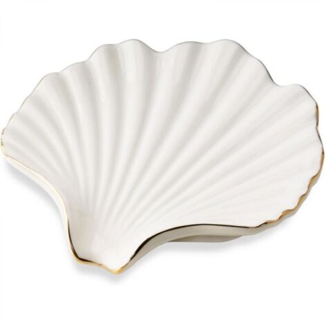Porte-savon en céramique, porte-savon en forme de coquillage, porte-savon de salle de bain, porte-savon solide pour cuisine, baignoire, évier et douche