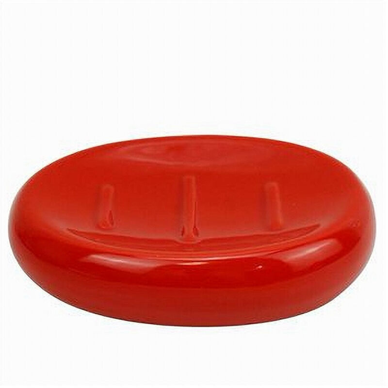 Porte-savon En Céramique Rouge Accessoire De Salle De Bain Moderne 79262