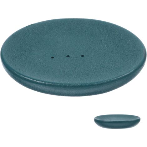 Porte-savon en céramique vert mat, accessoire de salle de bain avec