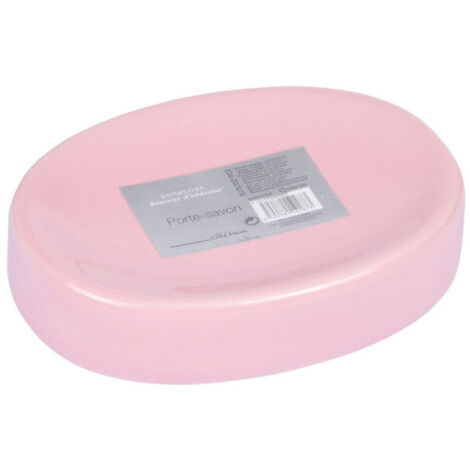 Porte Savon en Céramique "Vitamine II" 11cm Rose