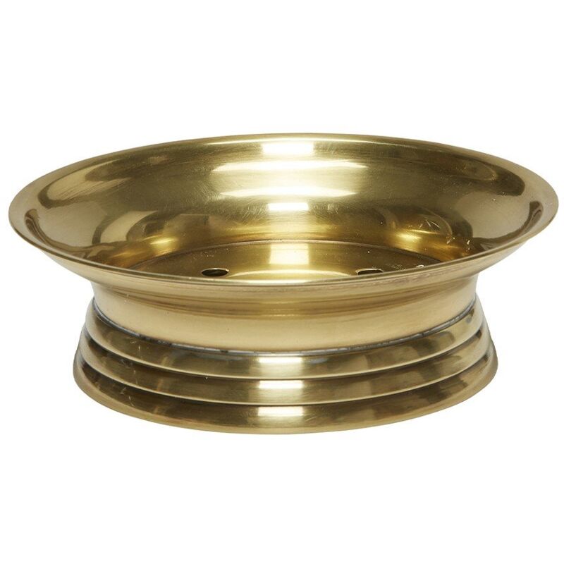 Porte-Savon en Laiton Finition Dorée - Signature