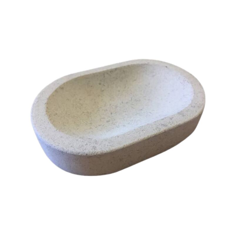 Porte savon en pierre - 15 x 10 x 3 - Ampilly Tigré Vieilli - COMPTOIR DES PIERRES