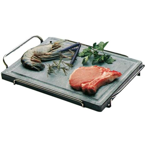 Porte-savon en pierre naturelle avec support pliable Ompagrill DS40 - 50 SP 50x40 cm