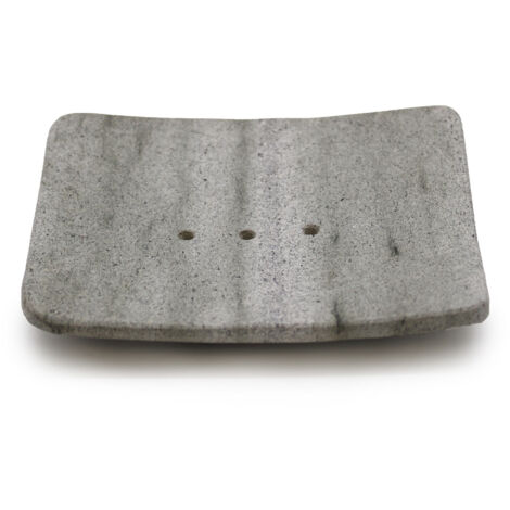 Porte-savon en pierre Ziolit de forme carrée- Vendu par 1