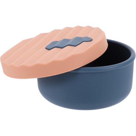Porte-savon en silicone avec couvercle, petit format (250 ml).
