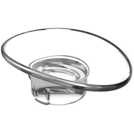 Porte-savon en verre cristal ELEGANCE en vrac en verre véritable cristal clair KEUCO