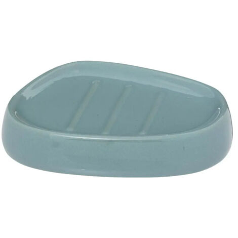 Porte Savon "Galet" 12cm Bleu Arctique