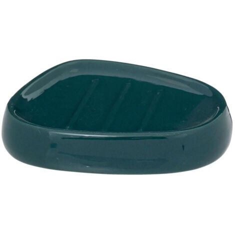 Porte Savon "Galet" 12cm Bleu Pétrole