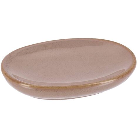 Porte savon gres laque - caramel - Tendance