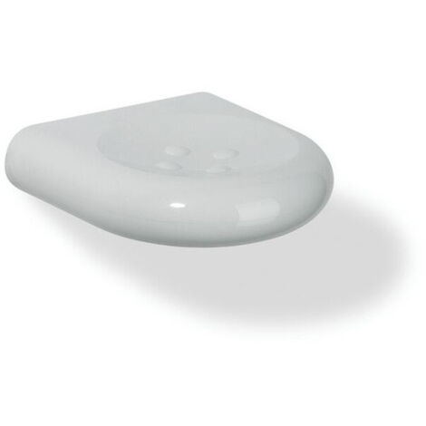 Porte-savon Hewi SERIE 477 avec boutons B 97mm H 25mm T 100mm blanc pur