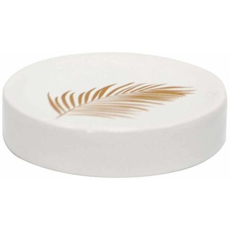 GHIBO - Porte-savon en céramique - blanc ventoux D14cm
