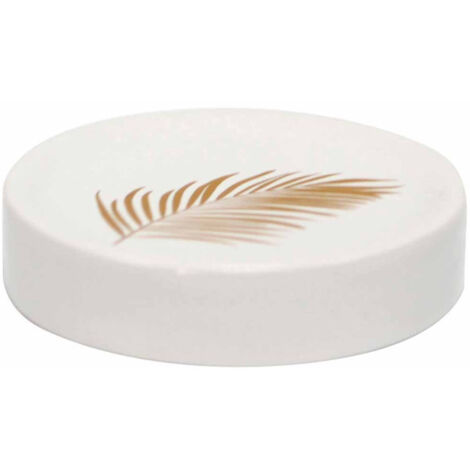 Porte Savon Imprimé "Orbella" 11cm Blanc