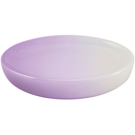 Porte-savon intérieur AWD Prem 1382 en céramique blanche et violette