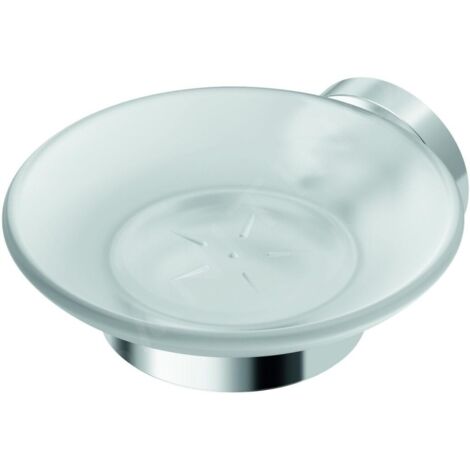 Porte-savon IOM en verre chromé satiné IDEAL STANDARD