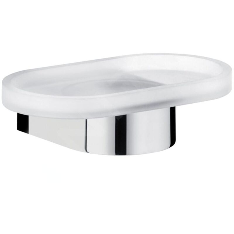 Keuco Edition 300 - Porte-savon avec support, verre/chrome 30055019000