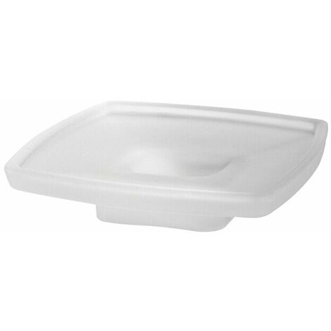 Porte-savon loft Emco pour système de rampe, verre cristal satiné - 053000090