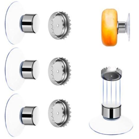 Porte Savon Magnétique - Non spécifié - Lot de 3 - Acier Inoxydable - Ventouse Puissante - Sans Perçage