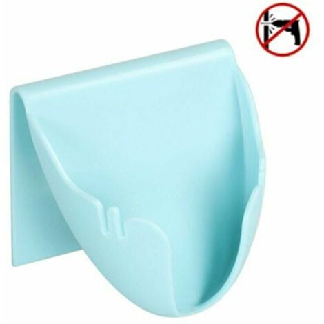 Porte-savon mural auto-évacuant blanc pour salle de bain, douche ou lavabo – design épuré et fonctionnel