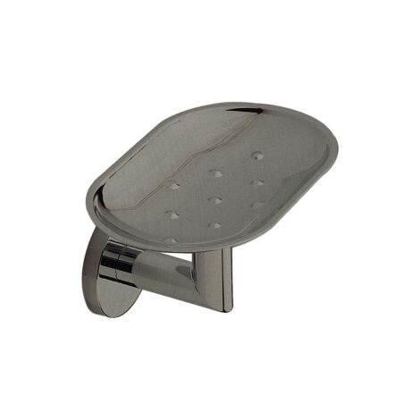 Porte savon mural en laiton medea chrome noir brosse - CRISTINA ONDYNA SHME09M75